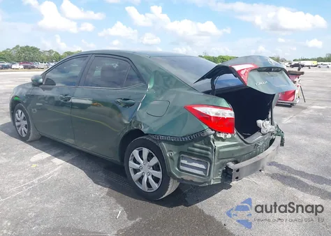 2014 Toyota Corolla Le z USA, uszkodzony, nr VIN 2T1BURHE1EC156675